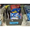 Image 1 : Box of misc hotwheels, keychains, etc