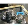 Image 1 : 3pc silverplate cream and sugar set and a