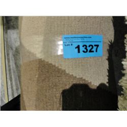 Off white wool pile area rug