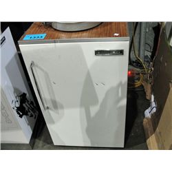 Bar fridge; plugged in and working