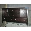 Contemporary mahogany finish bedroom dresser