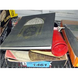 One box of assorted vintage collectables