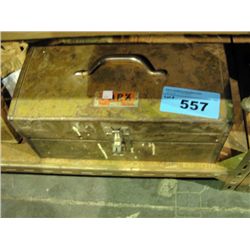 Metal toolbox and contents