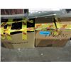 Image 1 : One box of xmas tinsel and 2 boxes of clothing