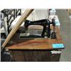 Image 1 : Vintage adlar sewing machine and cabinet