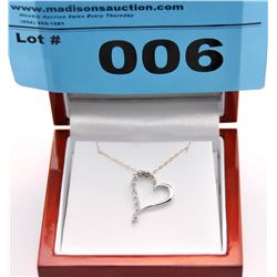 10kt Gold .15 Carat Diamond Heart Necklace