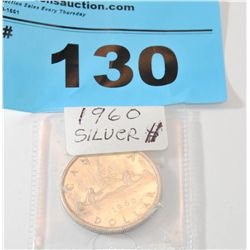 1960 royal canadian mint silver dollar