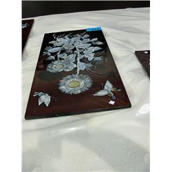 Oriental laquer with mother of pearl inlay