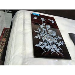 Oriental laquer with mother of pearl inlay