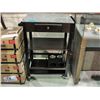 Image 1 : Granite top single drawer rolling kitchen island