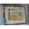 Image 1 : Framed original water color painting, unsigned
