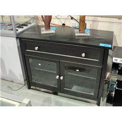 Black TV entertainment cabinet