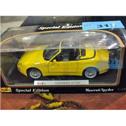 Mazerati spider special edition diecast metal