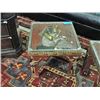 Image 2 : Egyptian motiff glass top end table