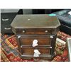 Image 1 : 3 drawer mahogany finish bedroom side table
