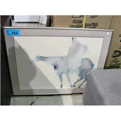 Framed water color painting