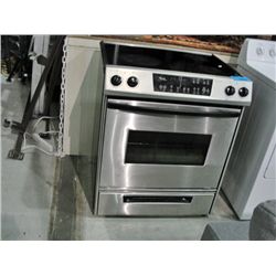Whirlpool gold stainless steel and black glass top
