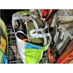 One bag full of heavy duty rachet tie downs