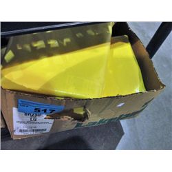 Box of yellow hazmat jackets