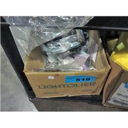 Box of assorted hardware; picture wire etc