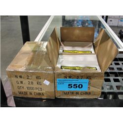 2 boxes of package list enclosed packaging stickr