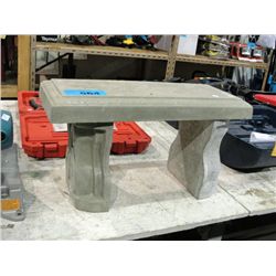 Cement yard bench