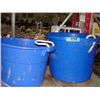 Image 1 : 2 large blue buckets