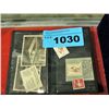 Image 1 : Folder of several vintange stamps and black and