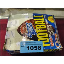 One box of flair unopened 1990 football collector