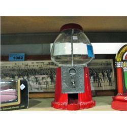 Coin operated bubble gum machine