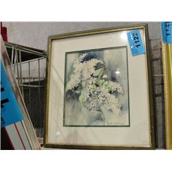 Framed original water color painting