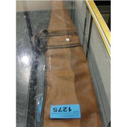 Brown leather rifle case