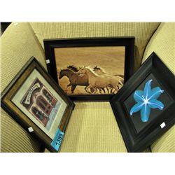 3 framed prints