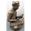 Image 3 : 2 Japanese Scribes Monks Metal Sculptures Figures