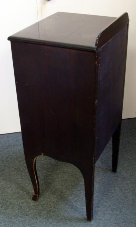 Antique Wood 6 Shelf Record Sheet Music Storage Cabinet