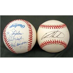 Rick Dempsey and Rick Hoiles Signed Baseballs Orioles