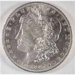 1887O dbl 8-7  R4  RARE  Morgan $   MS63  est $150-$160