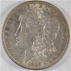 1889S  Morgan $  XF/AU     est $75-$80