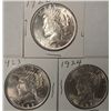 Image 1 : ( 3 ) NICE  BU PEACE SILVER DOLLARS