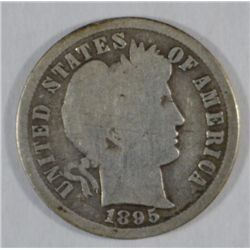 1895S BARBER DIME GOOD