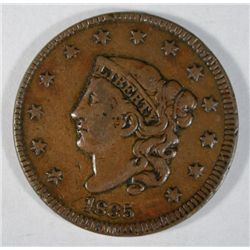 1835 large penny  VF35 NICE COLOR   UNATTRIBUTED  XF GS = $90  VF= $52
