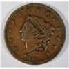 Image 1 : 1835 large penny  VF35 NICE COLOR   UNATTRIBUTED  XF GS = $90  VF= $52