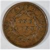 Image 2 : 1835 large penny  VF35 NICE COLOR   UNATTRIBUTED  XF GS = $90  VF= $52