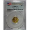Image 1 : 2010   $5  Gold  Eagle 1/10th oz.  PCGS FIRST STRIKE 69  est  $200-$225