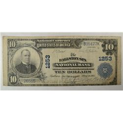 1902  $10 National BALLSTON SPA NY  VG  RARE  est  $500-$600