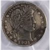 Image 2 : 1901S Barber quarter KEY DATE RARE PCGS  VF environ dmg(been in the ground)