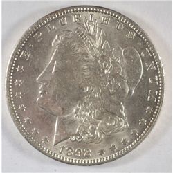 1892O  Morgan $ AU58  est $75-$80