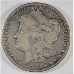 1893O  Morgan $  VG/F  est $170-$180