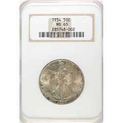 1934  Walker  half $  NGC65  est  $425-$450