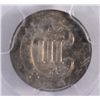 Image 3 : 1857  3 cent silver  PCGS64  GREAT TONING est  $1200-$1300